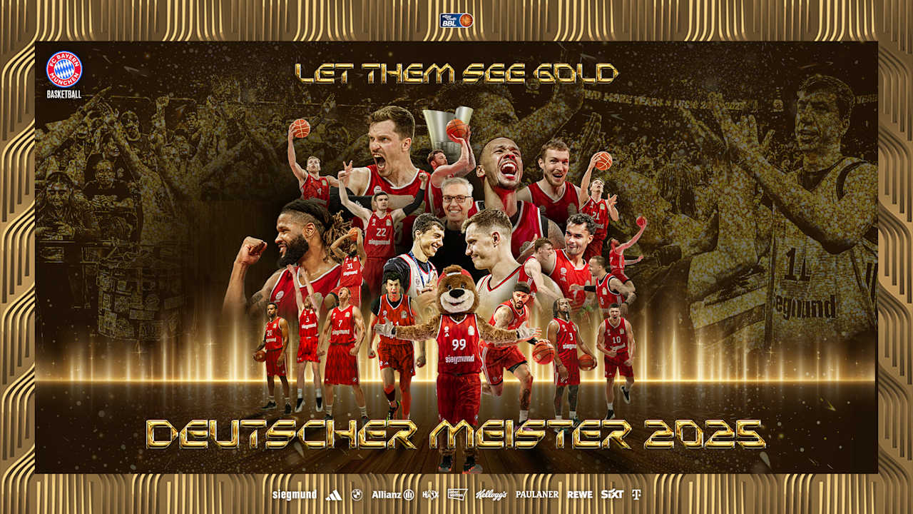 Der FC Bayern Basketball ist Deutscher Meister 2025
