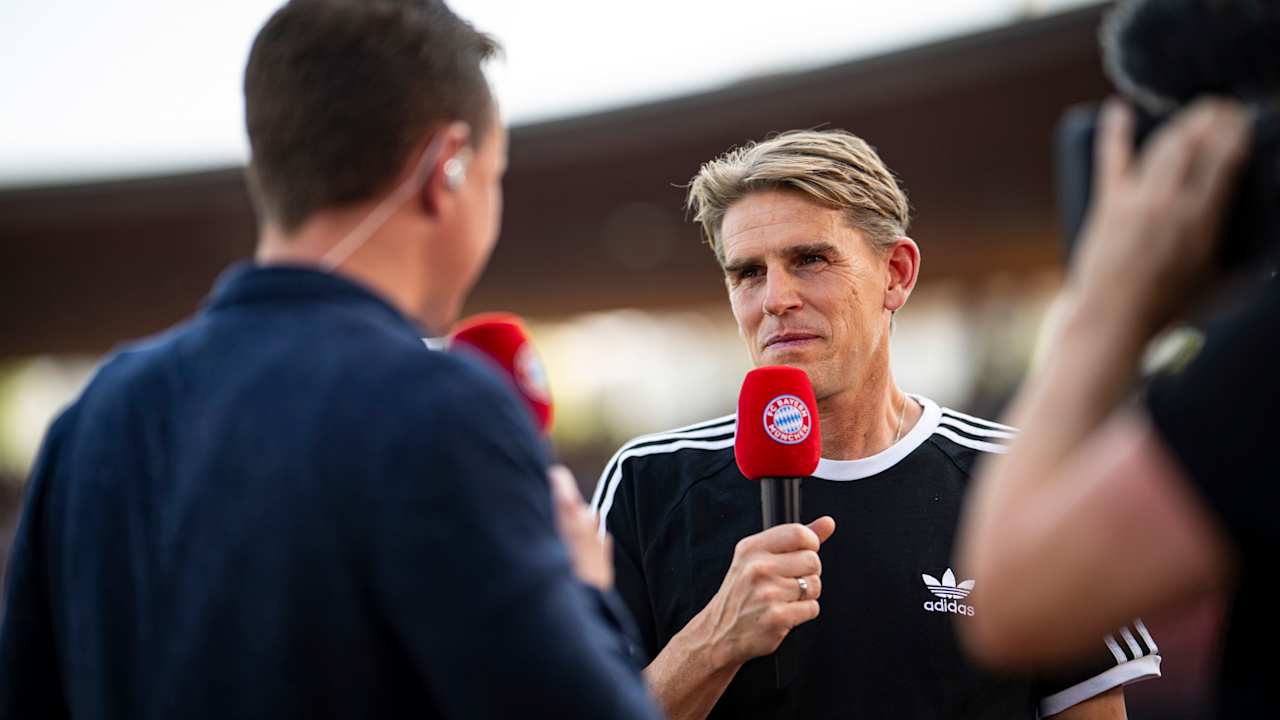 Christoph Freund in an interview before Bayern's friendly at Grasshoppers Zürich kicked off