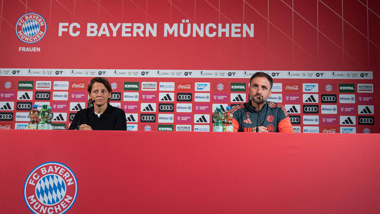 Pressetalk der FC Bayern Frauen vor dem Topspiel gegen Wolfsburg