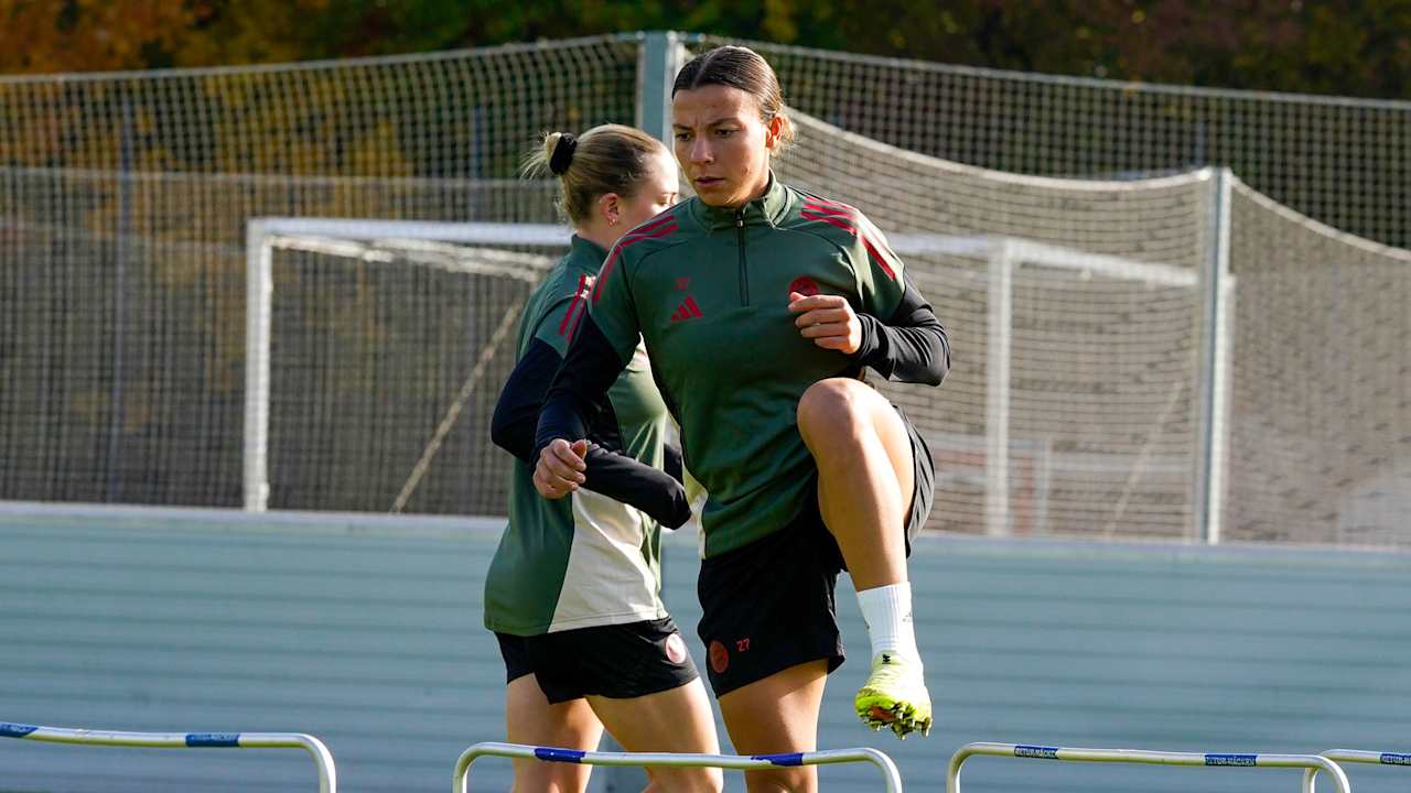 Arianna Caruso während einer Trainingseinheit der FCB-Frauen.