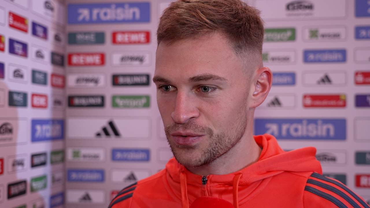 Joshua Kimmich im Interview nach dem Spiel bei Union Berlin