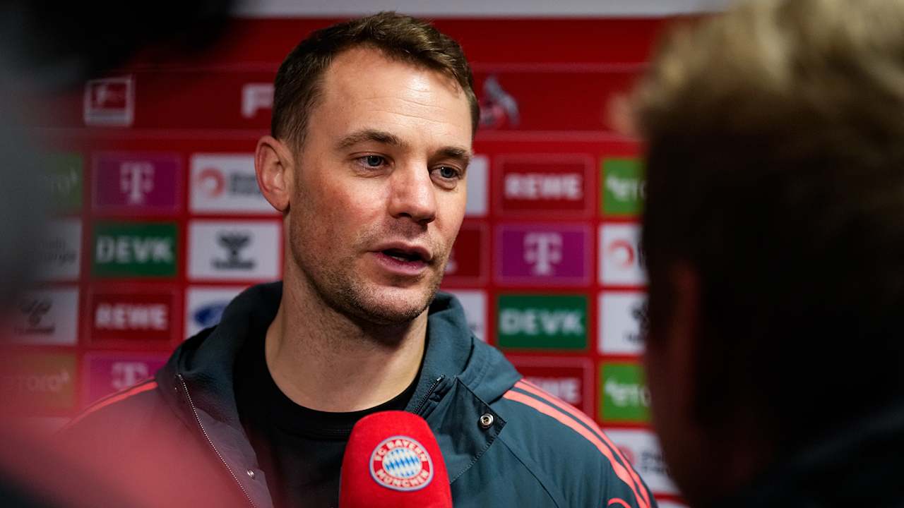 Manuel Neuer im Interview nach dem Auswärtssieg des FC Bayern in Köln