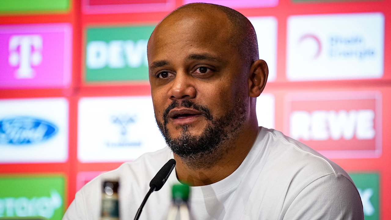 Vincent Kompany auf der Pressekonferenz nach dem 3:1 in Köln