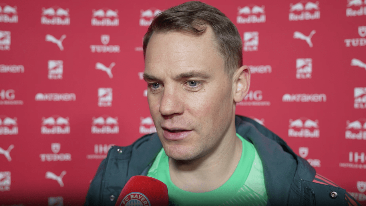 Manuel Neuer im Interview nach dem Auswärtssieg des FC Bayern in Leipzig