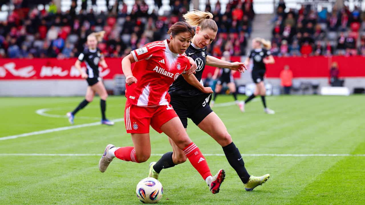 Momoko Tanikawa während des Duells gegen den VfL Wolfsburg.