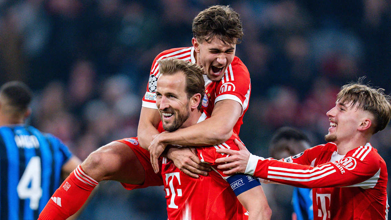 Harry Kane im Champions League-Heimspiel des FC Bayern gegen Atalanta Bergamo