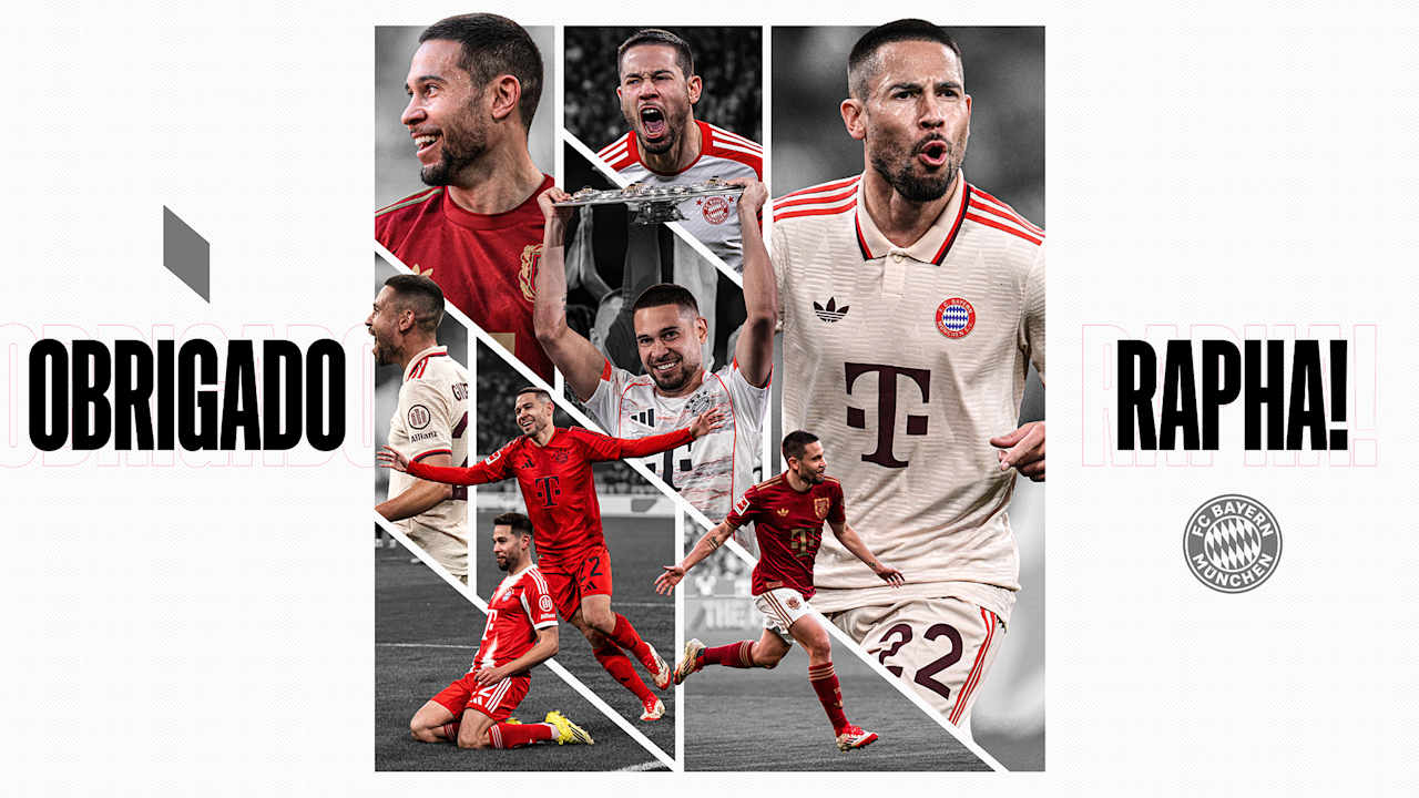 Kollage mit den schönsten Bildern von Raphaël Guerreiro aus seiner Zeit beim FC Bayern