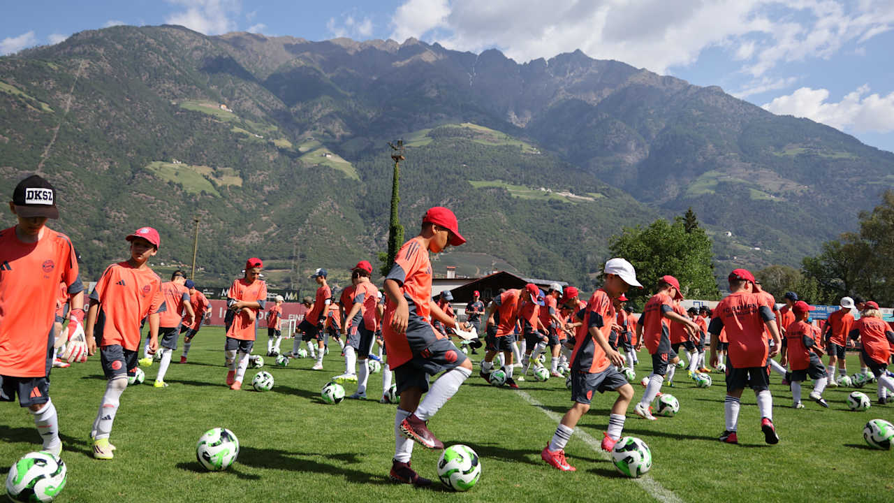 Bild aus dem Fußballcamp in Naturns