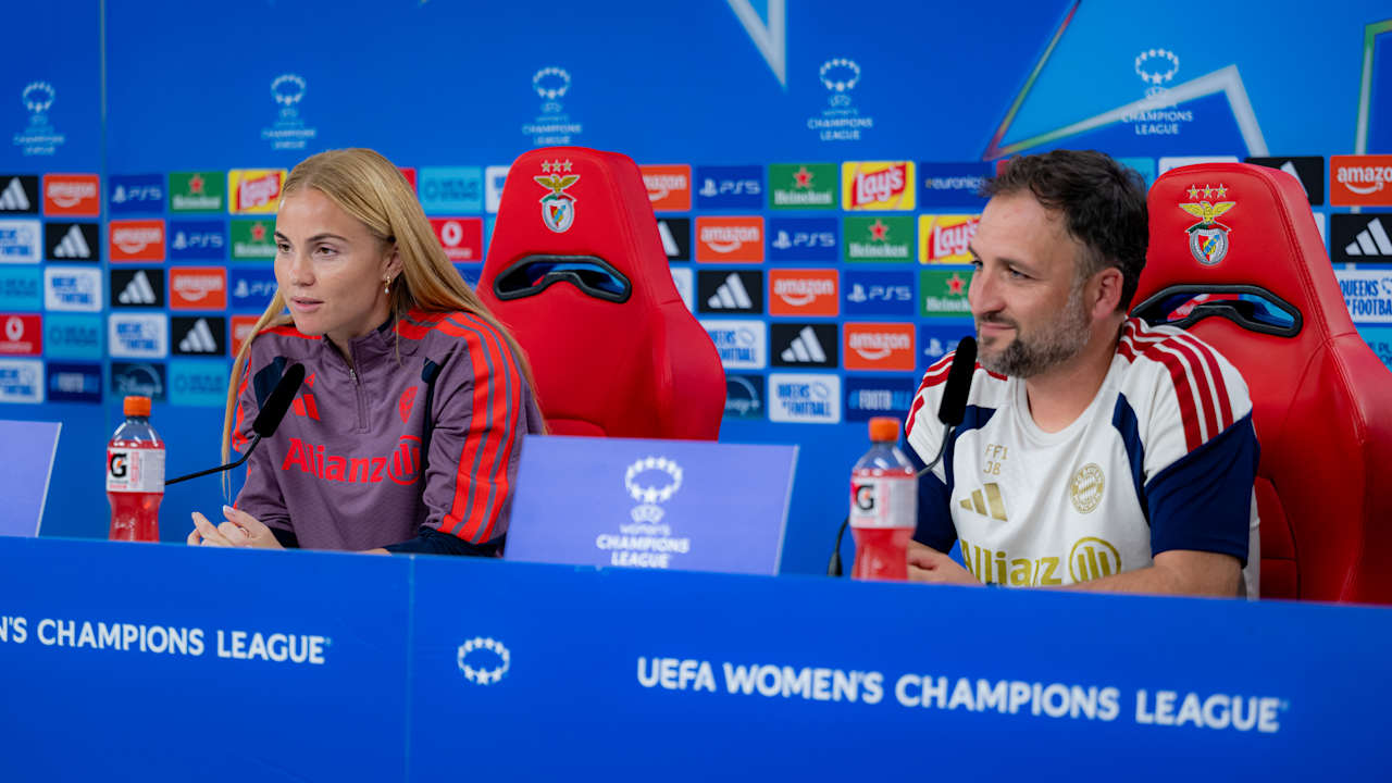 Die PK vor dem Gastspiel in Lissabon
