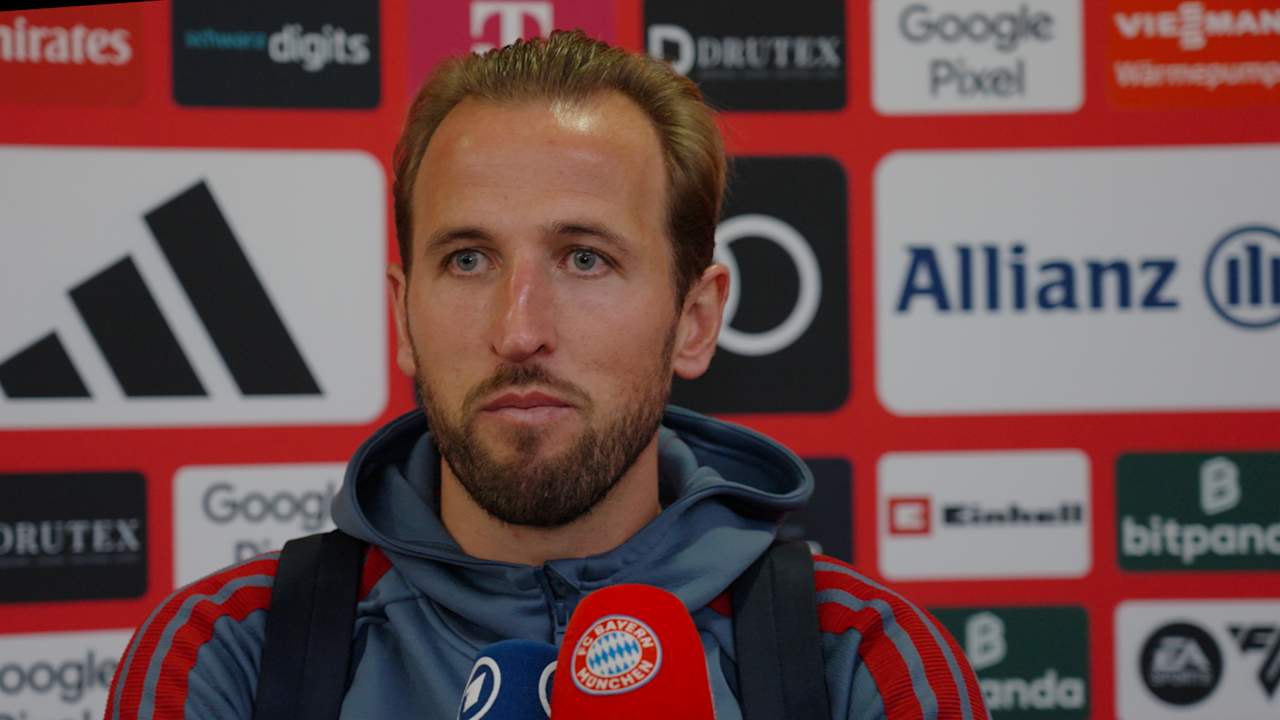 Harry Kane im Interview nach dem Bundesliga-Spiel gegen RB Leipzig