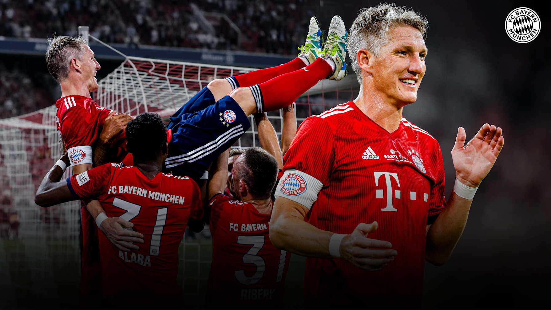 FC Bayern Personalities im Video: Bastian Schweinsteiger bei seinem Abschiedsspiel in der Allianz Arena.