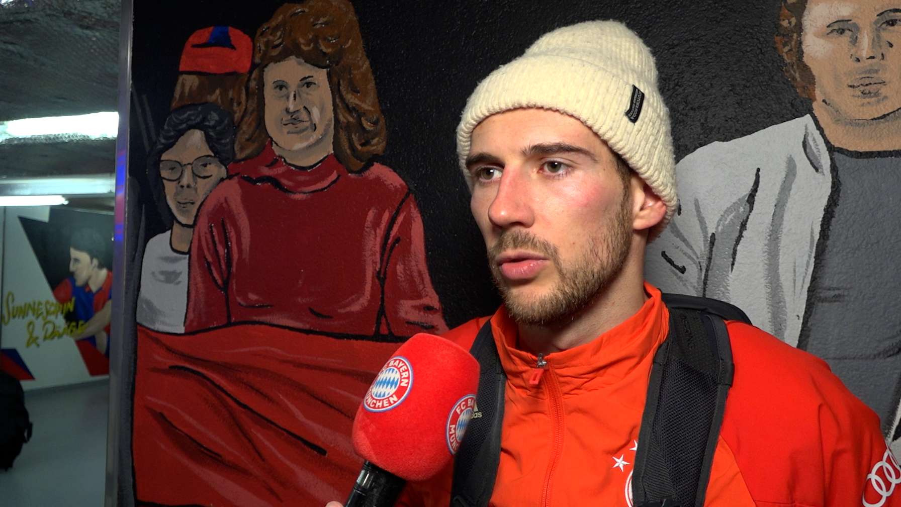 Leon Goretzka entrevistado tras el FC Basel - FC Bayern