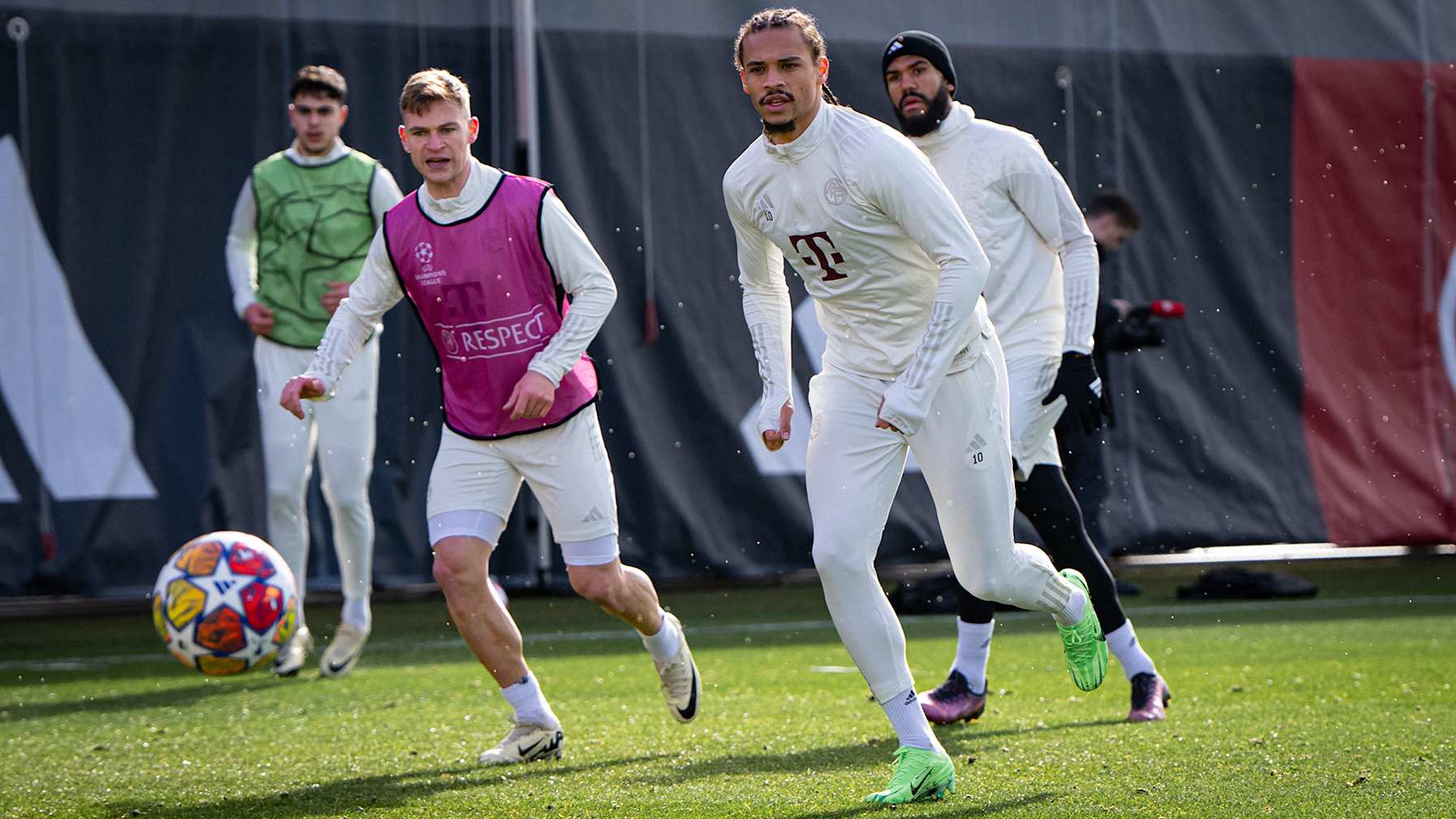 Training des FC Bayern vor dem Champions League-Spiel bei Lazio Rom