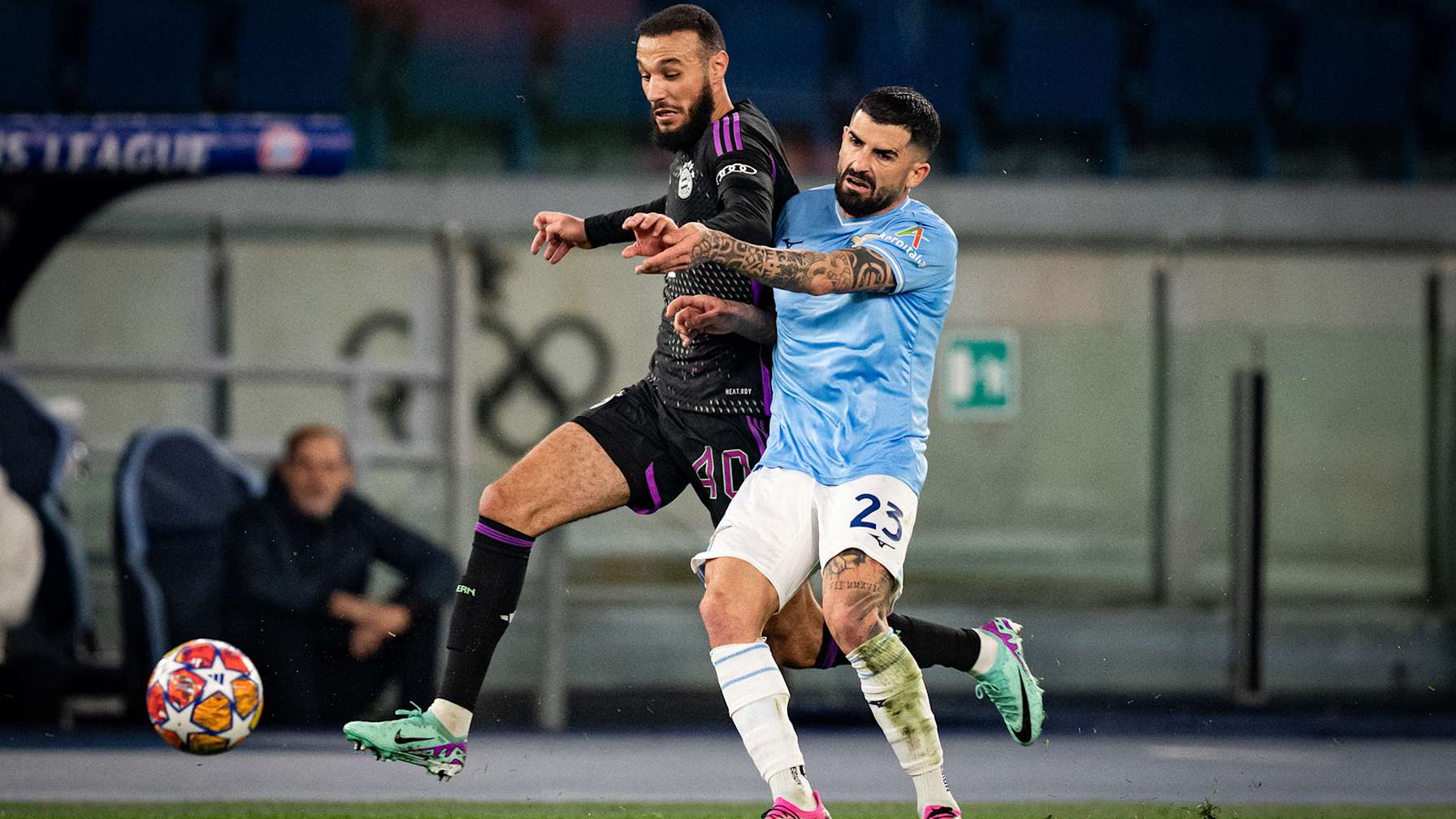 Spielszene des Champions League-Duells Lazio Rom gegen den FC Bayern