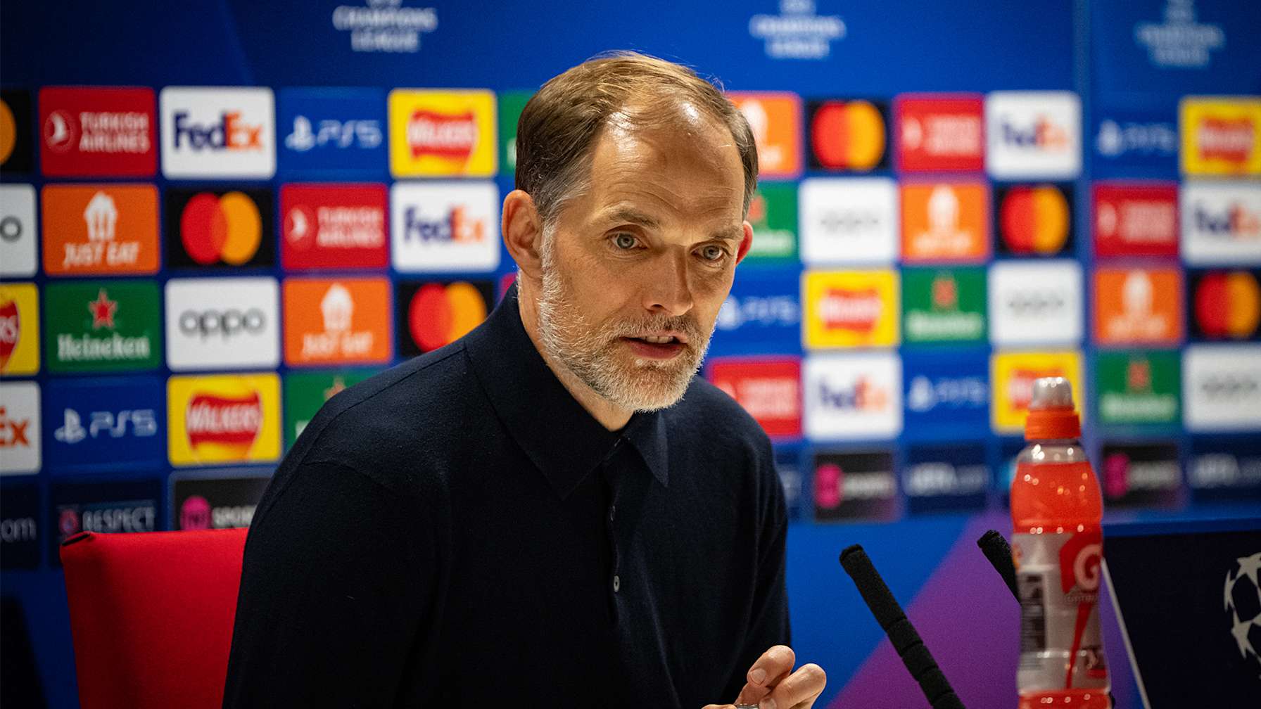 Thomas Tuchel press conference after Arsenal-Bayern Champions League
