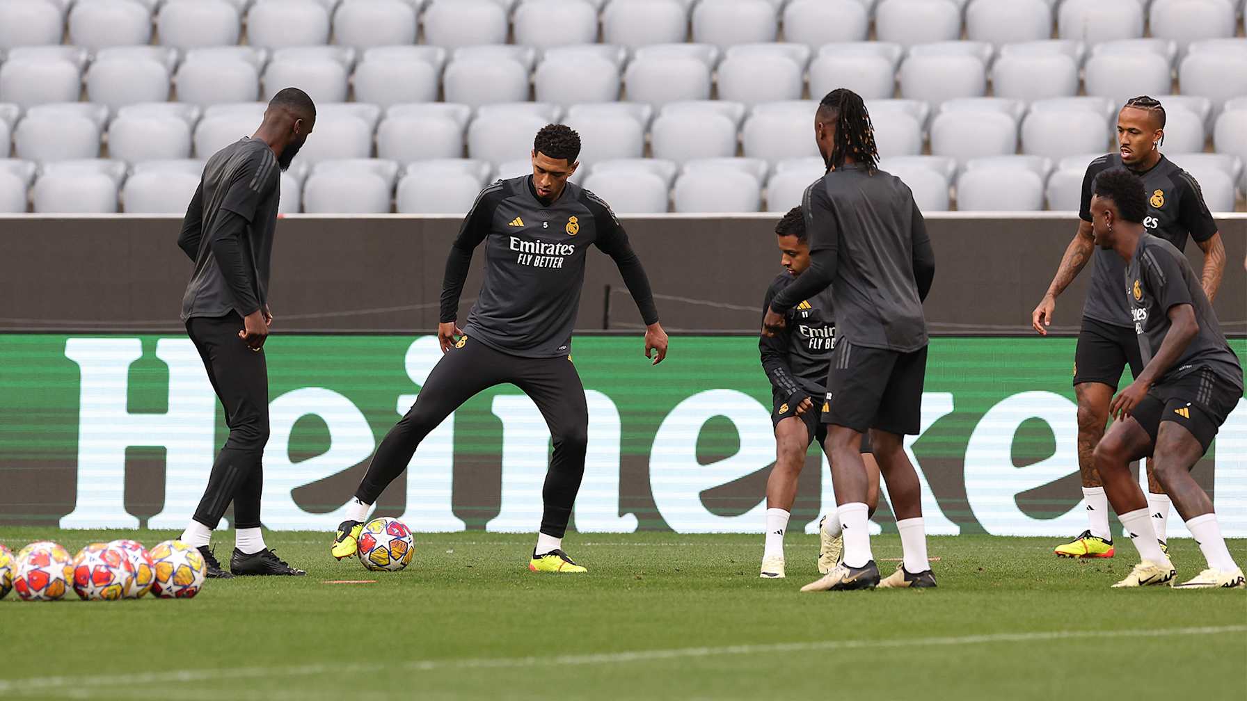 Training von Real Madrid vor dem Champions League-Spiel beim FC Bayern