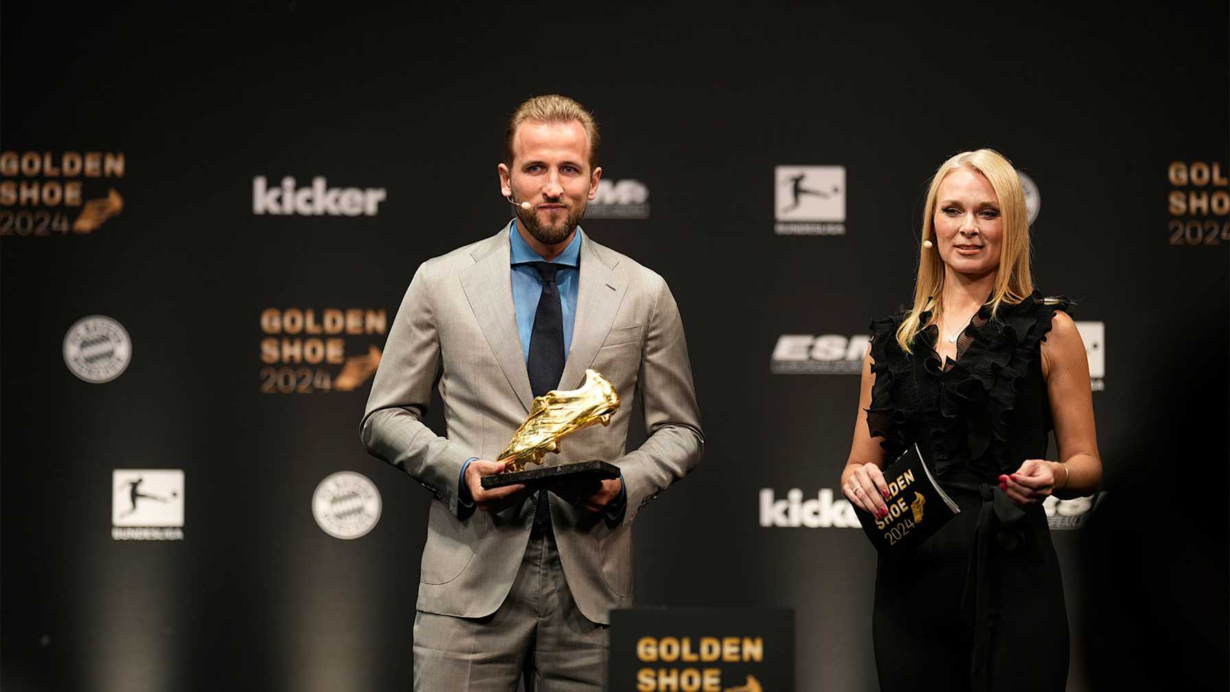 Harry Kane erhielt am Dienstag den Goldenen Schuh