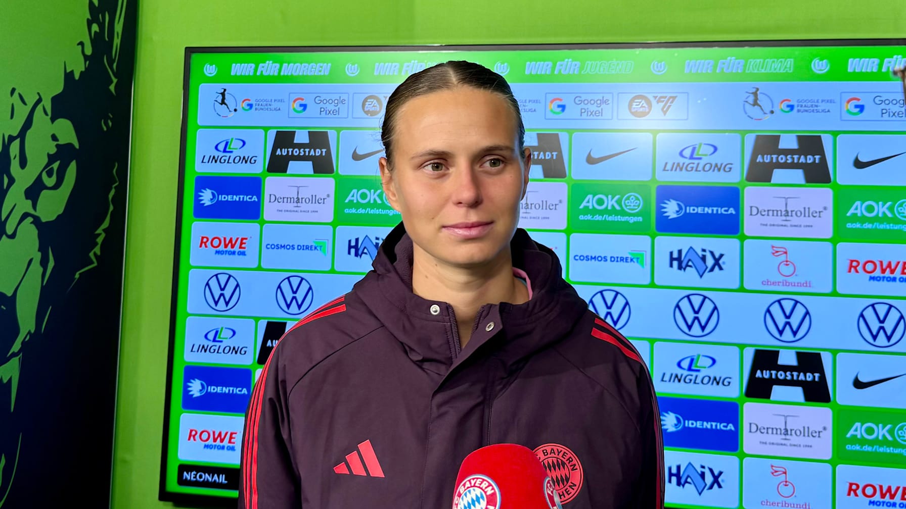 Klara Bühl nach dem Auswärtsspiel beim VfL Wolfsburg