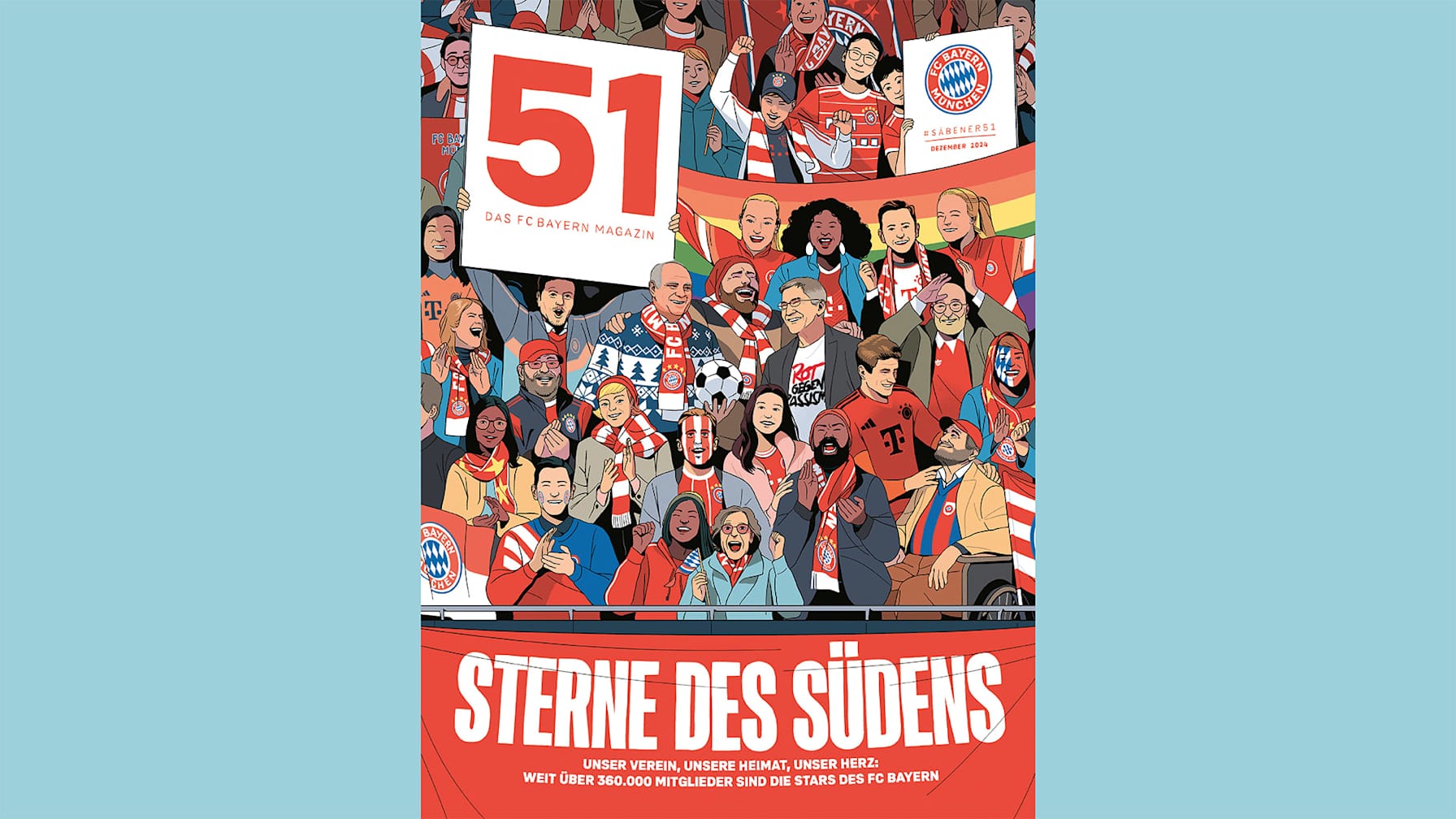 Cover des FC Bayern Magazin 51 Dezember 2024
