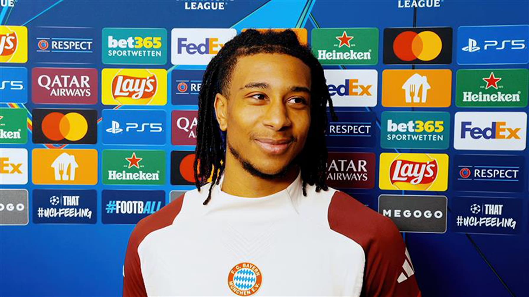 Michael Olise im Interview nach dem Spiel gegen Shakhtar Donetsk