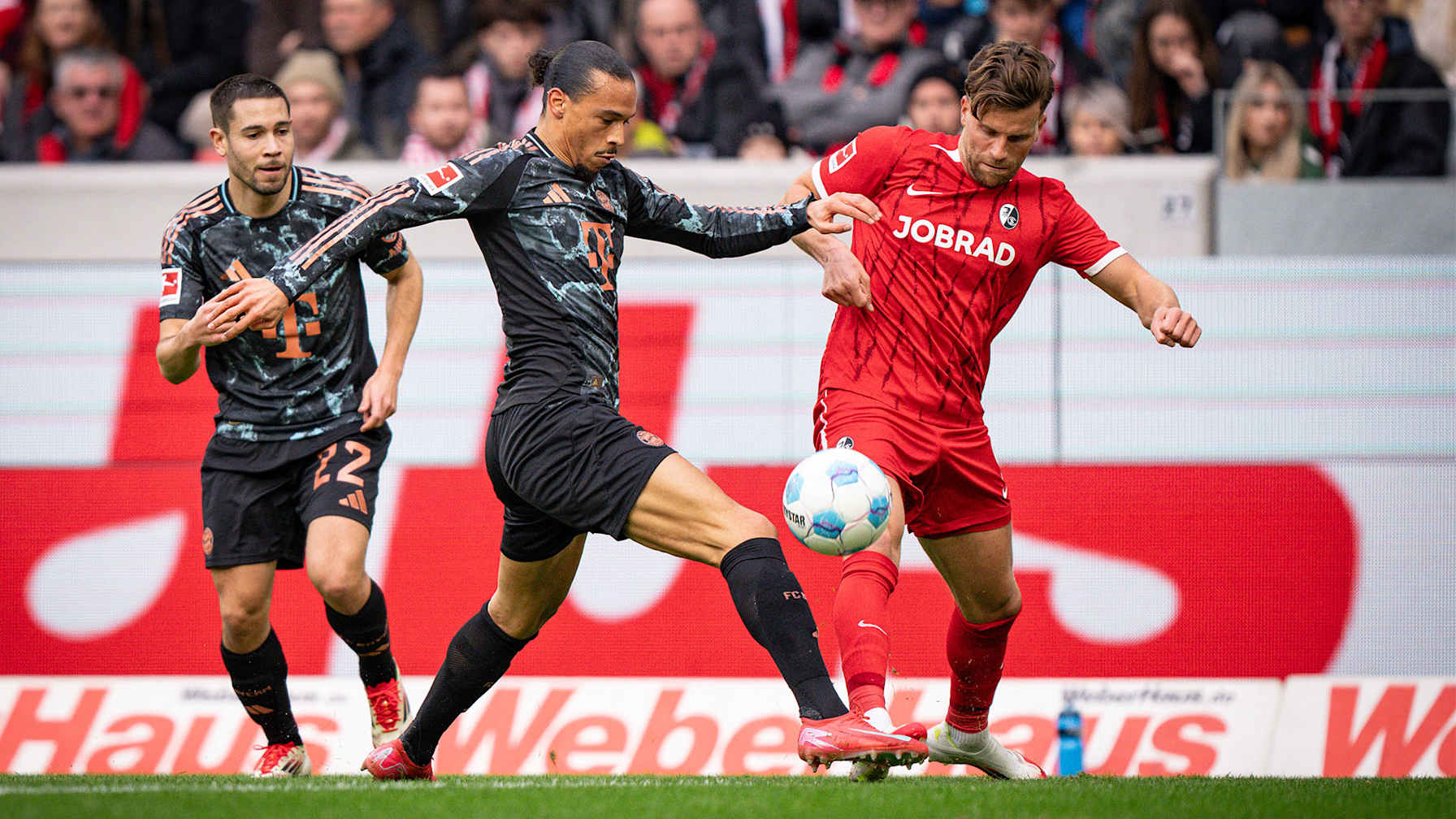 Scene from Bundesliga match SC Freiburg vs. FC Bayern