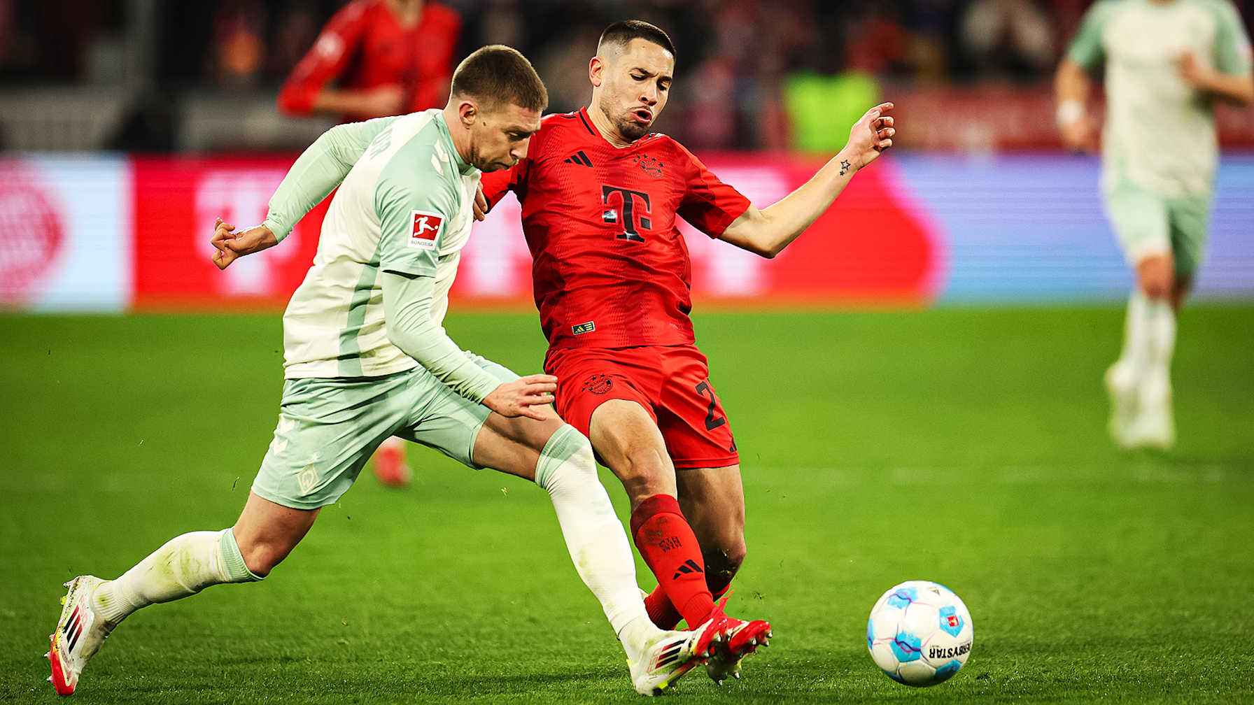 Snapshot from the match between FC Bayern and Werder Bremen