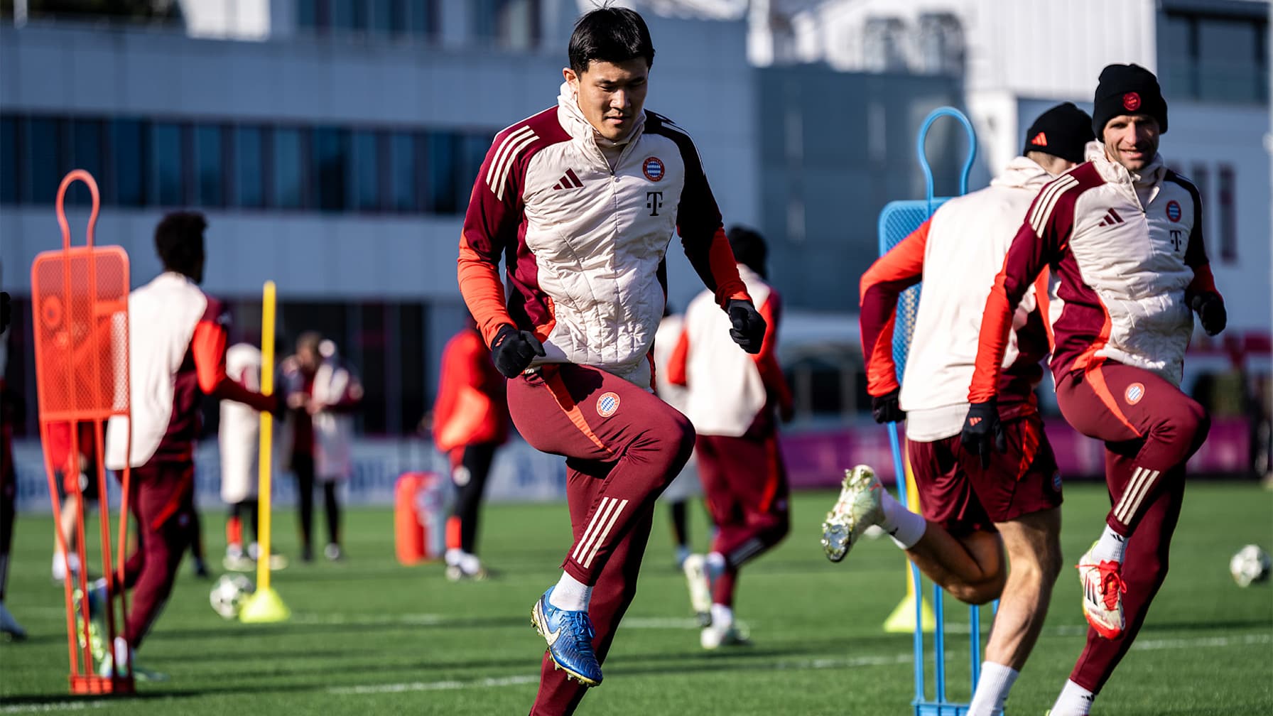 Training des FC Bayern vor dem Champions League-Spiel gegen Celtic Glasgow