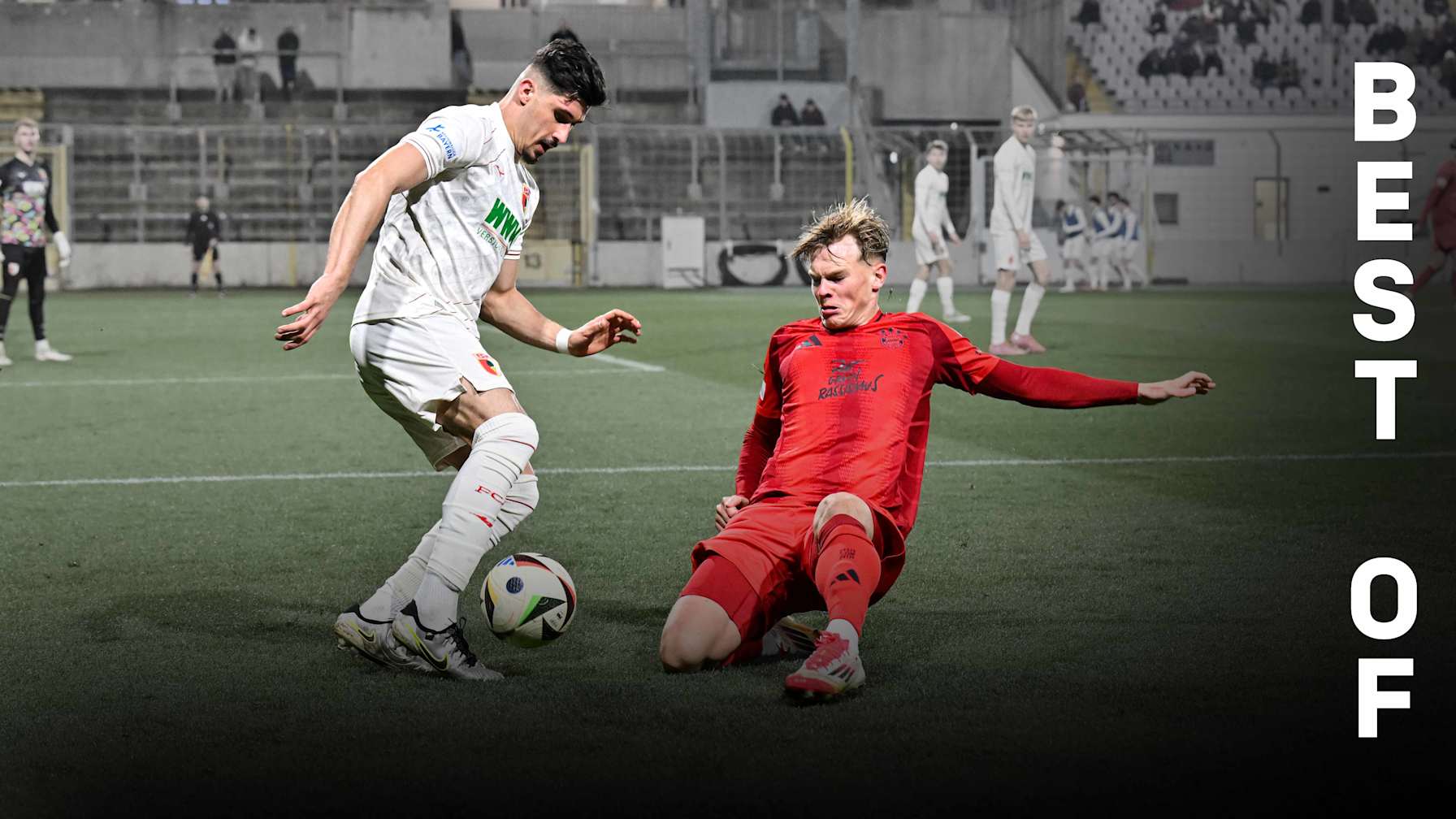 Jonah Kusi-Asare im Spiel der FC Bayern Amateure gegen die DJK Vilzing
