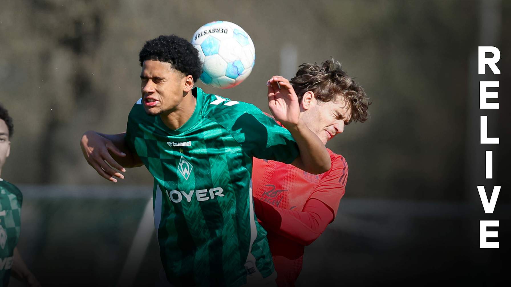 Zweikampf von Luis Schäfer gegen Werder Bremen.