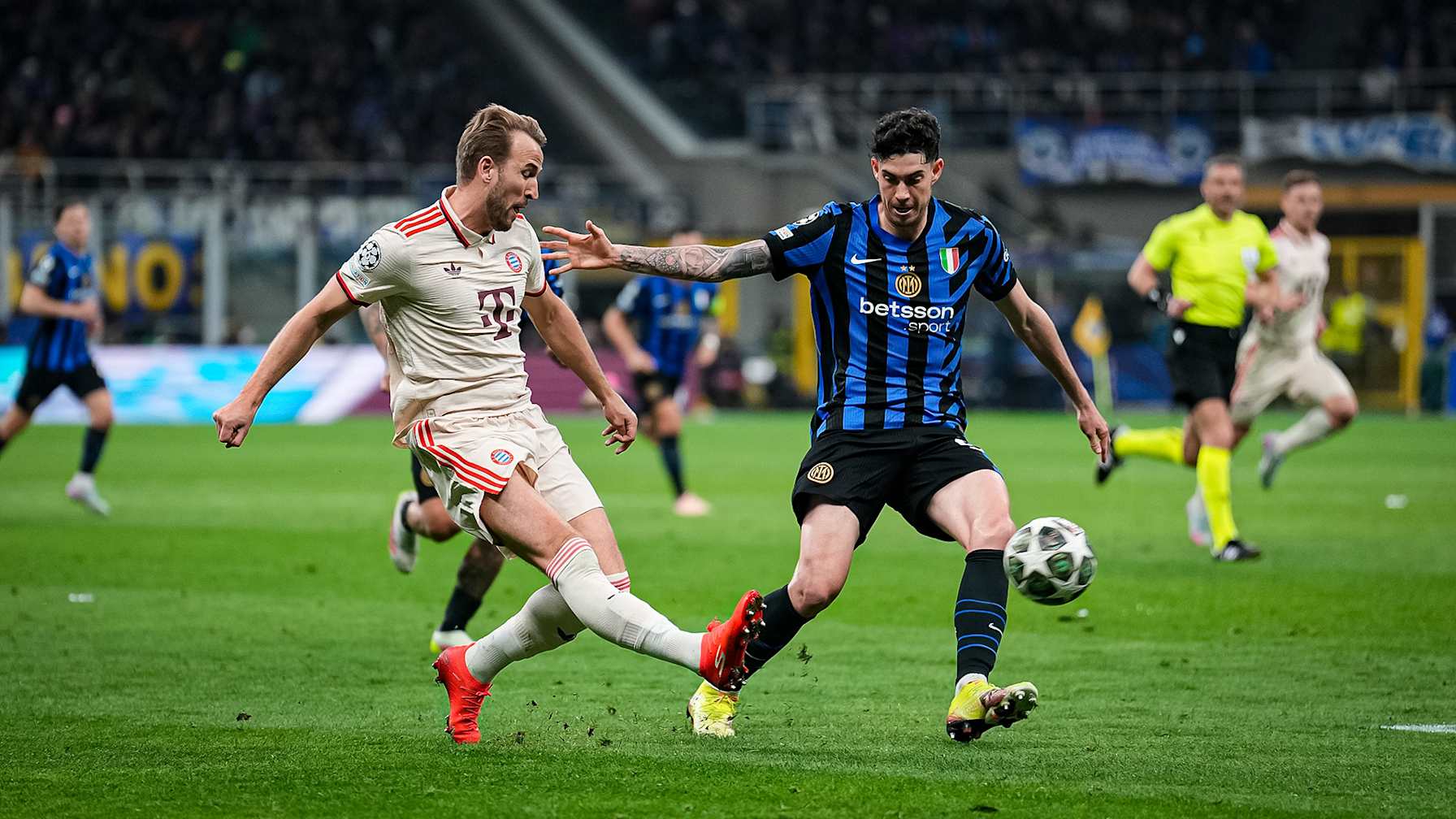 Spielszene aus Inter Mailand - FC Bayern