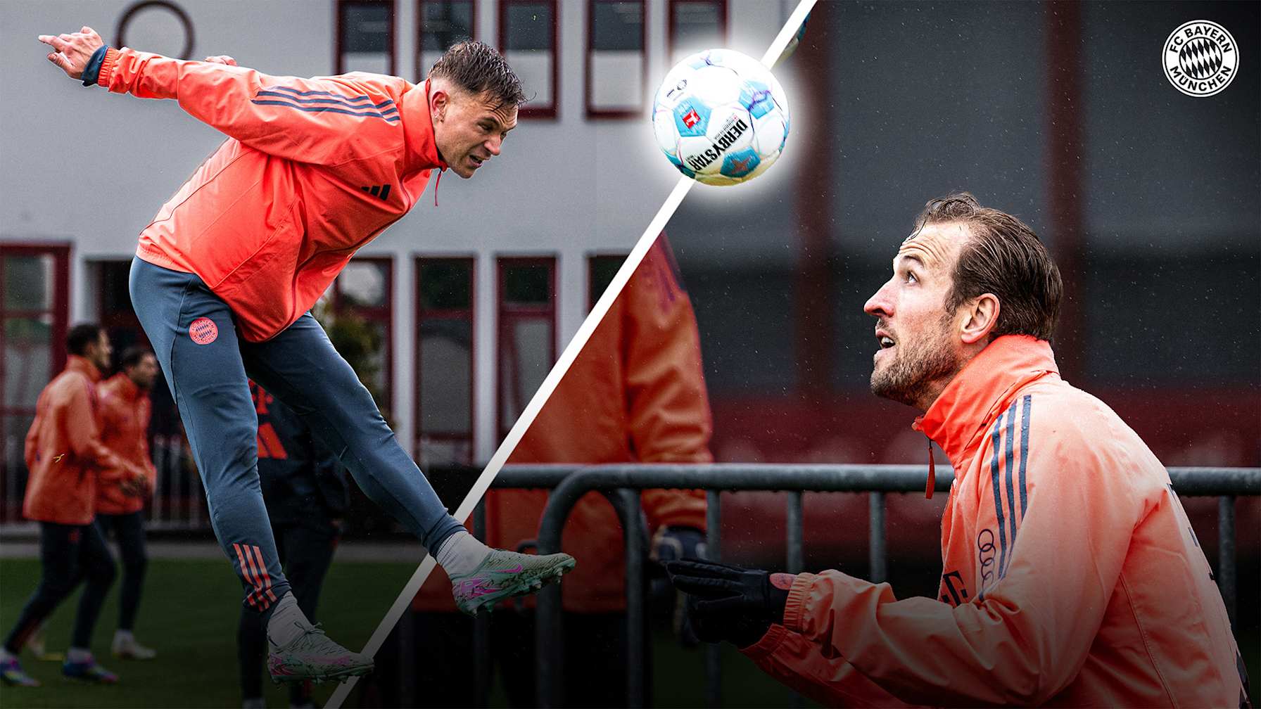 Watch the video of the football tennis tournament during FC Bayern training