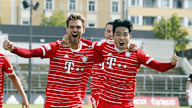 FC Bayern, Jubel, Luca Denk, Hyunju Lee