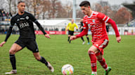 Die FC Bayern Amateure beim Auswärtsspiel gegen Viktoria Aschaffenburg.