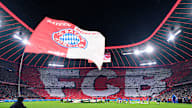 Choreo der Bayern-Fans in der Allianz Arena vor dem Champions League-Heimspiel gegen Paris Saint-Germain.