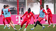 FC Bayern players in training