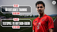 Übersicht Termine des FC Bayern im Trainingslager am Tegernsee 2024
