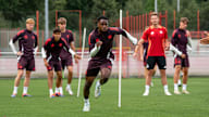 Training der FC Bayern Amateure vor dem Regionalliga-Spiel gegen die SpVgg Bayreuth.