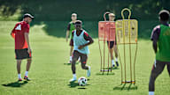 Training der FC Bayern Amateure vor dem Regionalliga-Spiel gegen die DJK Vilzing.