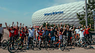 FC Bayern cycling campaign Allianz Arena