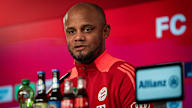 FC Bayern-Trainer Vincent Kompany im Pressetalk
