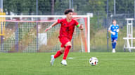 Jussef Nasrawe im Spiel der FC Bayern U19 gegen den FC Ingolstadt 04.