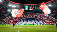 Tido de los aficionados del FC Bayern antes de los octavos de final de la Copa DFB contra el Bayer Leverkusen