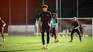 Jason Eckl im Training der FC Bayern U19 vor dem Heimspiel gegen Augsburg.