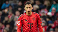 Jamal Musiala im Spiel des FC Bayern gegen Holstein Kiel