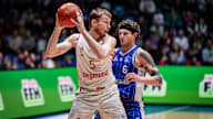 Niels Giffey beim Hinspiel in Frankfurt