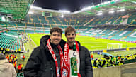 FC Bayern Fans im Celtic Park in Glasgow