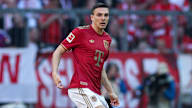 João Palhinha im Jubiläumstrikot des FC Bayern im Spiel gegen den VfL Bochum