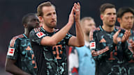 Harry Kane of Bayern Munich acknowledges the fans after the Bundesliga match between 1. FC Union Berlin and FC Bayern München