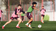 Die FCB-Amateure während einer Trainingseinheit an der Säbener Straße.