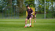 Louis Richter im Training der U19 am FC Bayern Campus.
